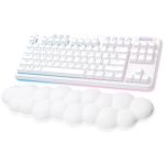 Logitech 920-010684 G715 Lightspeed Wireless Mechanical TKL Gaming Keyboard White Mist GX Red Switches