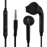 4XEM Earbud Earphones For Samsung Galaxy/Tab (Black) - Stereo - Black - Mini-phone (3.5mm) - Wired - Earbud - Binaural - In-ear - 1 Bag