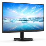 Philips V-line 241V8LBS 24in Class Full HD LED Monitor - 16:9 - Textured Black - 23.8in Viewable - Vertical Alignment (VA) - WLED Backlight - 1920 x 1080 - 16.7 Million Colors - Adaptiv