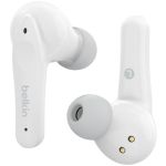 Belkin SOUNDFORM Nano Wireless Earbuds for Kids  - Stereo - True Wireless - Bluetooth - 32.8 ft - Earbud - Binaural - In-ear - White