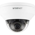 Wisenet QNV-8010R 5 Megapixel Network Camera - Dome - White - 65.62 ft Infrared Night Vision - H.265  H.264  MJPEG - 2592 x 1944 Fixed Lens - 30 fps - CMOS - Ceiling Mount  Wall Mount