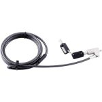 CODi Ultraslim Cable Lock - Galvanized Steel - 6ft - For Notebook  Desktop Computer  Docking Station  Monitor