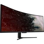 Acer Nitro EI491CR S 49in Class Gaming LCD Monitor - 32:9 - Black - 49in Viewable - Vertical Alignment (VA) - LED Backlight - 5120 x 1440 - 16.7 Million Colors - 400 Nit - 4 ms - 120 Hz