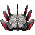 TP-Link Archer AX11000 Tri-Band Wi-Fi 6 Router 8x LAN Ports 4.8Gbps Wi-Fi 2.4/5GHz Wi-Fi 6 802.11ax Black/Red