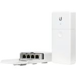 Ubiquiti N-SW Outdoor 4-Port PoE Passthrough Switch - 4 x Gigabit Ethernet Network - Twisted Pair - 2 Layer Supported