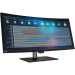 Lenovo ThinkVision P40w-20 40in Class Webcam WUHD Curved Screen LCD Monitor - 21:9 - Raven Black - 39.7in Viewable - In-plane Switching (IPS) Technology - WLED Backlight - 5120 x 2160 -