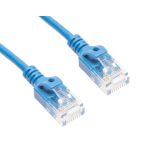 Cat6a SLIM UTP 30AWG Cable 12ft Blue