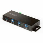 StarTech.com 7-Port Managed USB Hub  Heavy Duty Metal Industrial Housing  ESD & Surge Protection  Wall/Desk/Din-Rail Mountable  USB 5Gbps - 7-Port USB 3.2 Gen 1 5Gbps Managed Industrial