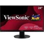 ViewSonic VA2447-MHU 24in Full HD USB-C Monitor1080p Ultra-Thin Bezel AMD FreeSync 75Hz Eye Care 15W Charging