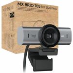 Logitech 960-001529 BRIO 705 Webcam 4096x2160 30fps 8.5 Megapixels STARVIS Sensor Auto-focus 90deg Angle Clip