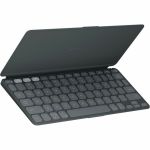 Logitech 920-012867 Keys-To-Go 2 Portable Bluetooth Keyboard for Tablet With Built-in Cover Slim and Compact Wireless Keyboard fo