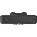 Cyber Acoustics CA-2890BT Bluetooth Sound Bar Speaker - Black - Wireless LAN - USB - Party Block