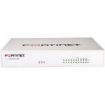 Fortinet FG-61F Network Security/Firewall Appliance - 10 Port - 10/100/1000Base-T - Gigabit Ethernet - No - 200 VPN - 10 x RJ-45 - Desktop