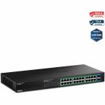 TRENDnet 26-Port Gigabit EdgeSmart PoE+ Switch  TPE TG262ES  380W PoE Power Budget  24 x Gigabit PoE+ Ports  2 x Gigabit SFP Ports  Managed Network Ethernet Switch  Lifetime Protection