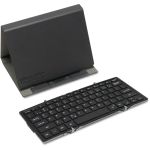 Plugable Foldable Bluetooth Keyboard Compatible with iPad  iPhones  Android  and Windows - Full-Size Multi-Device Keyboard  Wireless and Portable with Included Stand for iPad/iPhone (11