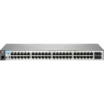 HPE Sourcing 2530-48G Switch - 48 Ports - Manageable - Gigabit Ethernet - 10/100/1000Base-T - 2 Layer Supported - 4 SFP Slots - Twisted Pair - 1U High - Rack-mountable  Wall Mountable