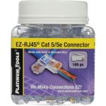 Platinum Tools 202003J EZ-RJ45 Cat5e Connector 100/Jar