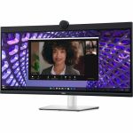 Dell P3424WEB 34in Class Webcam UW-QHD Curved Screen LED Monitor - 21:9 - 34.1in Viewable - In-plane Switching (IPS) Technology - LED Backlight - 3440 x 1440 - 1.07 Billion Colors - 300