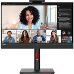 Lenovo ThinkVision T24mv-30 24in Class Webcam Full HD LCD Monitor - 16:9 - Raven Black - 23.8in Viewable - In-plane Switching (IPS) Technology - 1920 x 1080 - 16.7 Million Colors - 250