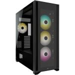 Corsair CC-9011226-WW 7000X iCUE Full-Tower ATX PC Case Tempered Glass 4x USB 3.0 1x USB-C 3.1 1x Audio In/Out Black