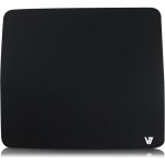 V7 Mouse Pad - Black - 7.80in x 9in x 0.08in Dimension - Black - Jersey  Rubber - Slip Resistant