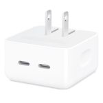 35W Dual USB-C Port Compact Power Adapter White