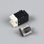 5 Pack Cat6 RJ45 Keystone Jack in Black & Keystone  Punch-Down Stand