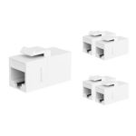 5 Pack Keystone Cat6 Couplers Female to Female White