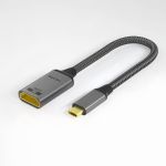 USB C to HDMI Cotton Braided Adapter M/F Support 8K@60Hz 6inch Grey