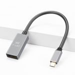 USB-C to Displayport Female Adapter 4K@60hz 6in Space Grey