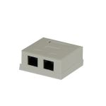 Surface Box 2 Port UTP Cat.5E PCB Jack