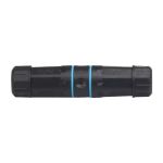 CAT6 STP Shielded IP68 Waterproof  RJ45 Connector F/F Black/Blue