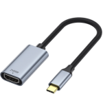 USB C to HDMI Nylon-Braided AdapterM/F Support 4K@60Hz15cm(6inch) Space Grey