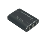 Gigabit POE Network Splitter 1 to 2 1000 Mbps 3af/at Max 90W Black No External Power Required