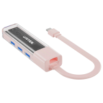 Unitek H1319APK01 Bi-Directional Hub with Detachable Cable Pink