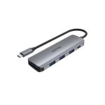 Unitek H1107C 6-in-1 USB-C 5Gbps Hub (3-Port USB-A + SD Card Reader + PD 100W) Space Grey