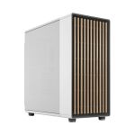 Fractal Design FD-C-NOR1X-03 North XL Mid-TowerCase with Mesh Side Panel Chalk White 1x USB-C 2x USB-A 1x 3.5mm In 1x 3.5mm Out