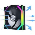 Lian Li 12SL1W1B UNI FAN SL WIRELESS RGB Black Single Pack 120mm Fan Pack with Controller