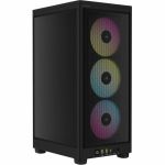 Corsair CC-9011246-WW 2000D RGB AIRFLOW Mini-ITX Computer Case Steel Mesh 2x USB-A 1x USB-C 1x Audio In Black