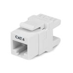 #CEJ18U-C6-YY-WH Cat6 Keystone Jack White