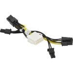 Supermicro 8-pin to Two 6+2 Pin 5cm Power GPUCable CBL-PWEX-1040