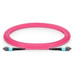 MTP/F-MTP/F OM4 Multimode Elite Trunk Cable 12 Fibers Type B Plenum (OFNP) 7m (23ft) Magenta