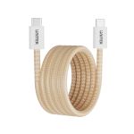 Unitek C14141ACL01-1M 100W Magnetic USB C to USB C Cable 1M(3.3ft) Cream Latte