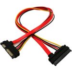 Sata 22Pin (7+15) Data&Power Combo Extension Cable M/F 12inch Mix Color