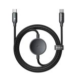 Mcdodo CA-4170 2-in-1  60W Type C to Type C + Samsung Watch wireless Charge Cable 5ft Black