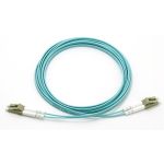 1M (3.3') Aqua Fiber Patch Cord LC/UPC-LC/UPC MM-OM4 Duplex 3.0mm PVC