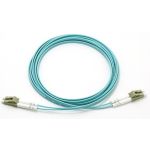 3M(10ft) Aqua Fiber Patch Cord LC/UPC-LC/UPC MM-OM4 Duplex 3.0mm PVC