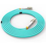 10M(33') Aqua Fiber Patch Cord LC/UPC-LC/UPC MM-OM4 Duplex 3.0mm PVC