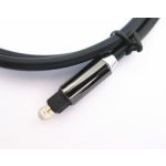 Toslink Cable 10ft Gold Plated Black