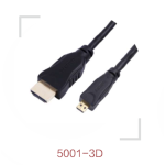 HDMI 2.0 A/M to Micro HDMI D/M 3' Black